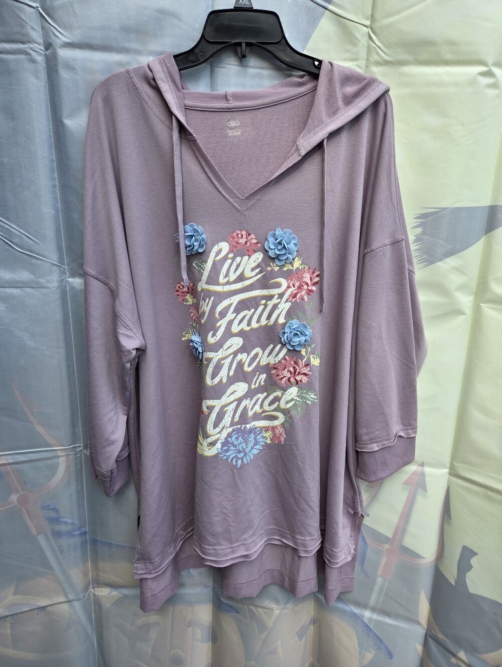 Cato Lavender Knit Top with Subtle Texture